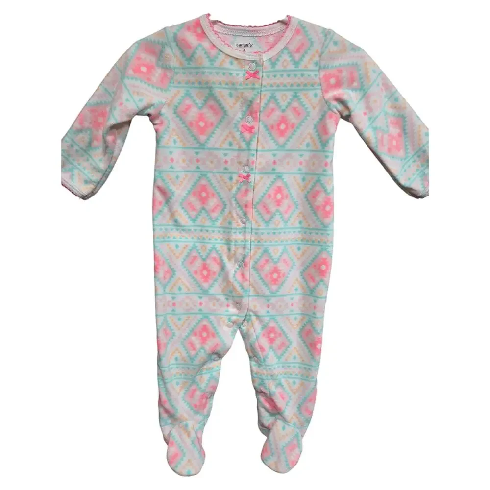 5/$15 Abstract Geometric Sleeper - Carter's - 6mo